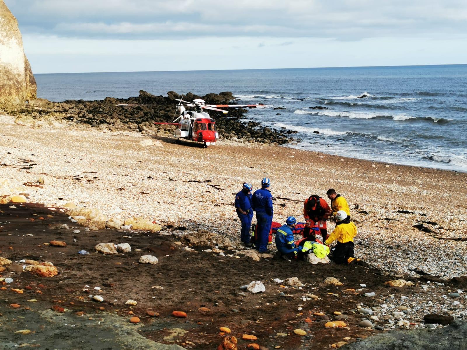 Woman Airlifted To Hospital After Falling 30ft At Shippersea Bay Near ...