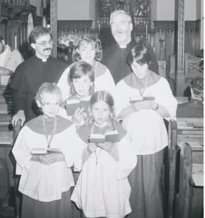 The sponsored hymn-in was well under way at St Matthew's Church in Silksworth when the Echo photographer came along in 1985.